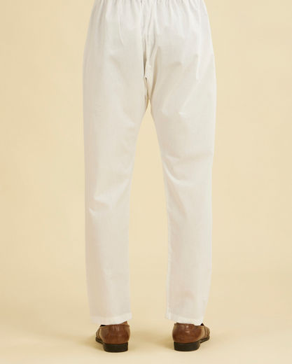 Diwas Men Majestic White Cotton Pajama