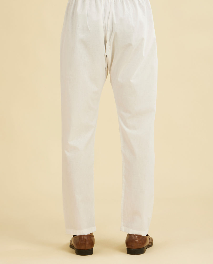 Diwas Men Majestic White Cotton Pajama