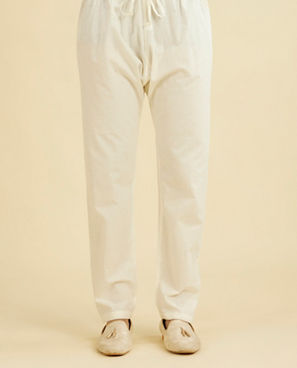 Diwas Men Cream Cotton Delight Pajama