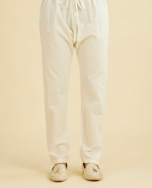 Diwas Men Cream Cotton Delight Pyjama