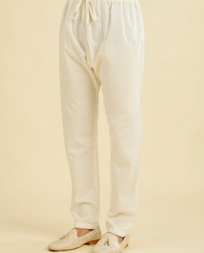 Diwas Men Cream Cotton Delight Pajama