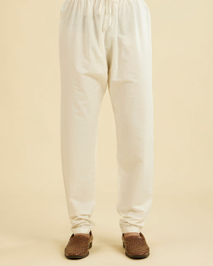 Diwas Men Cotton Classic Pajama Cream