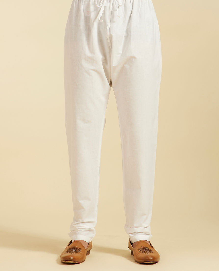 Diwas Men Warm White Classic Straight Fit Pajama