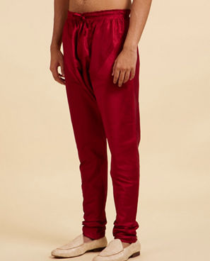 Diwas Men Maroon Red Pajama Pants