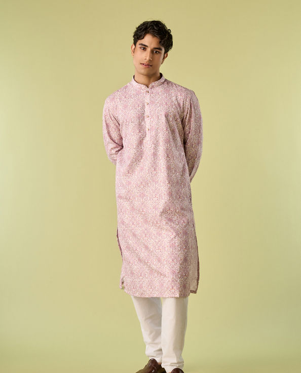 Diwas Men Lilac Festival Kurta Pajama