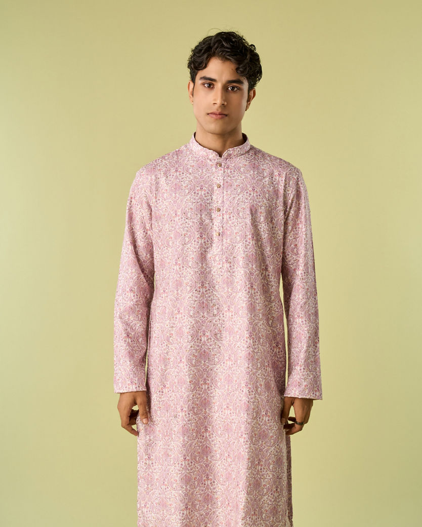 Diwas Men Lilac Festival Kurta Pajama