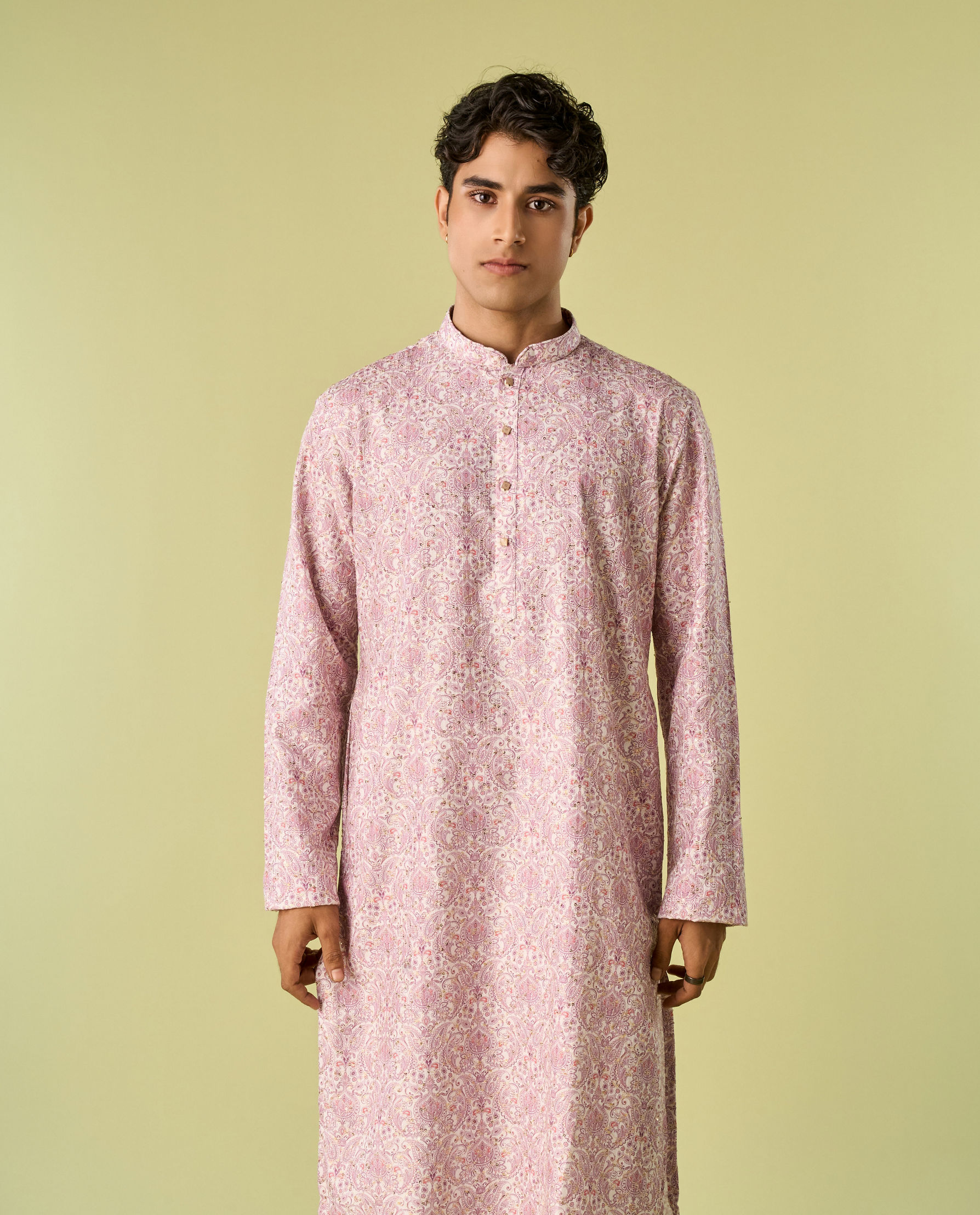 Diwas Men Lilac Festival Kurta Pajama