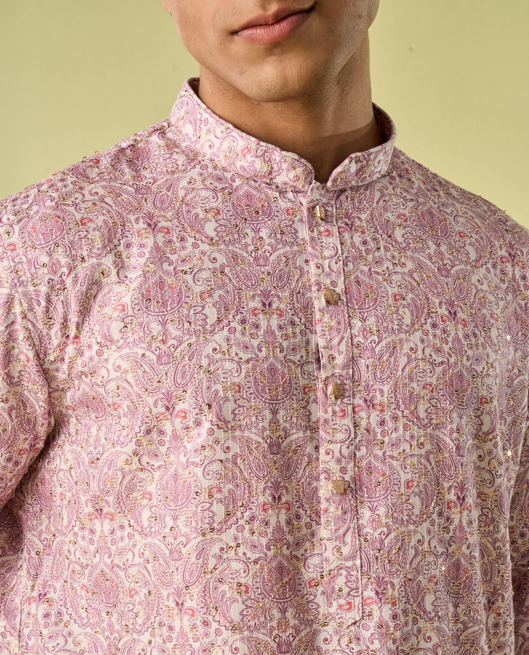 Diwas Men Lilac Festival Kurta Pajama