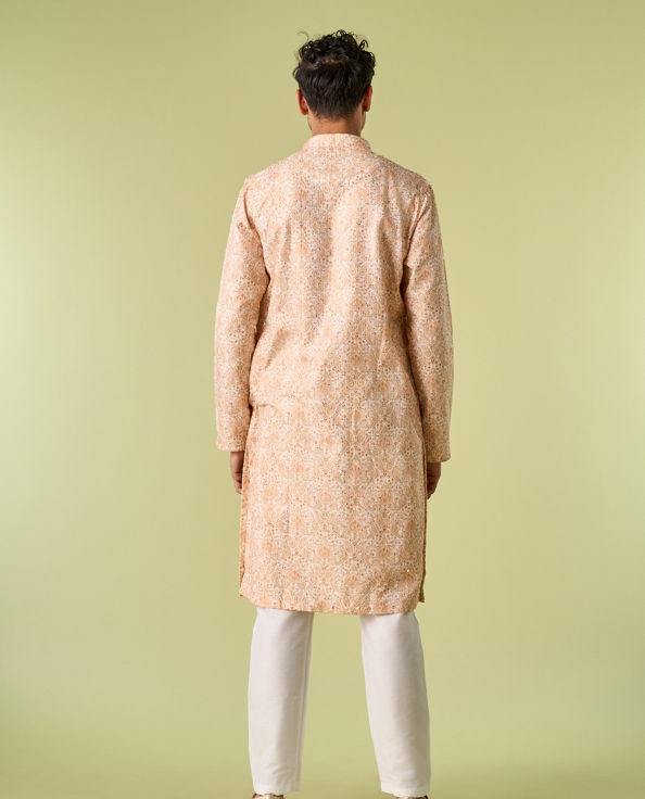 Diwas Men Sunlit Yellow Majesty Kurta Pajama