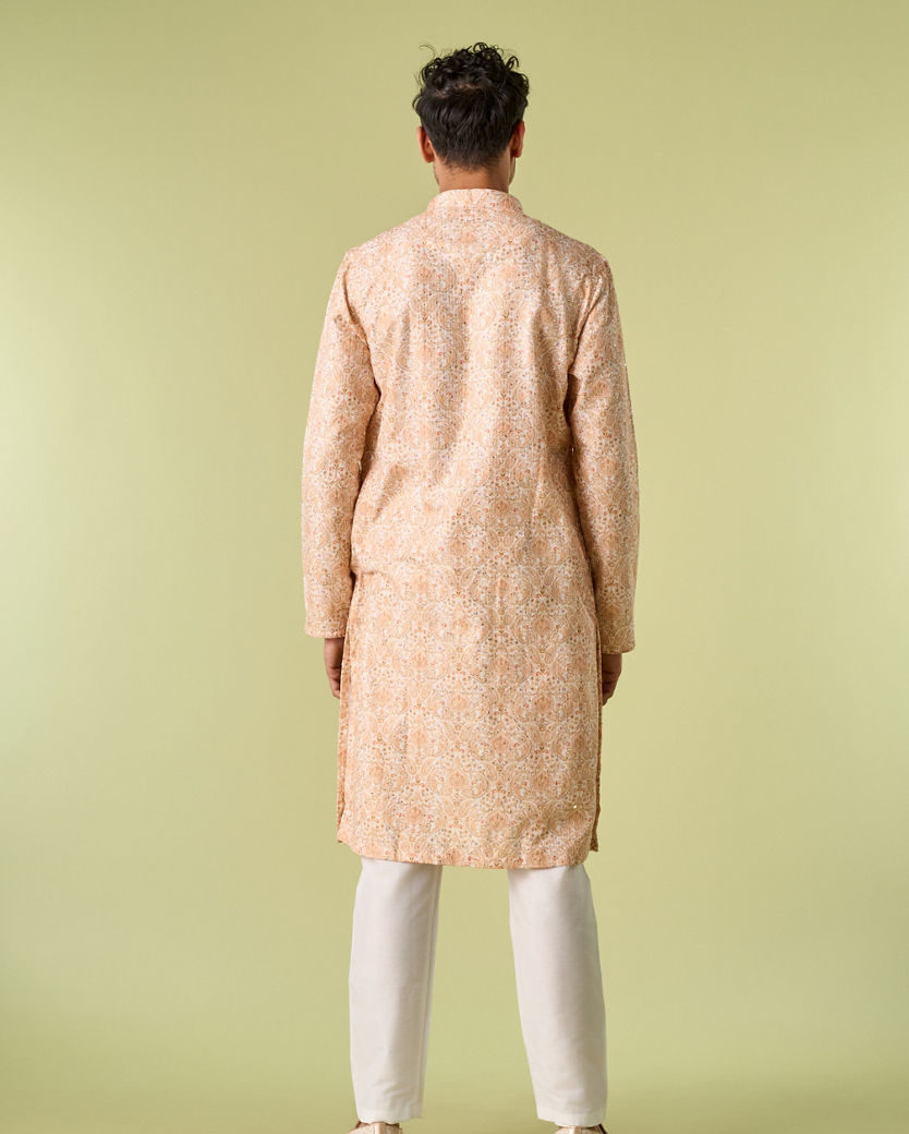 Diwas Men Sunlit Yellow Majesty Kurta Pajama
