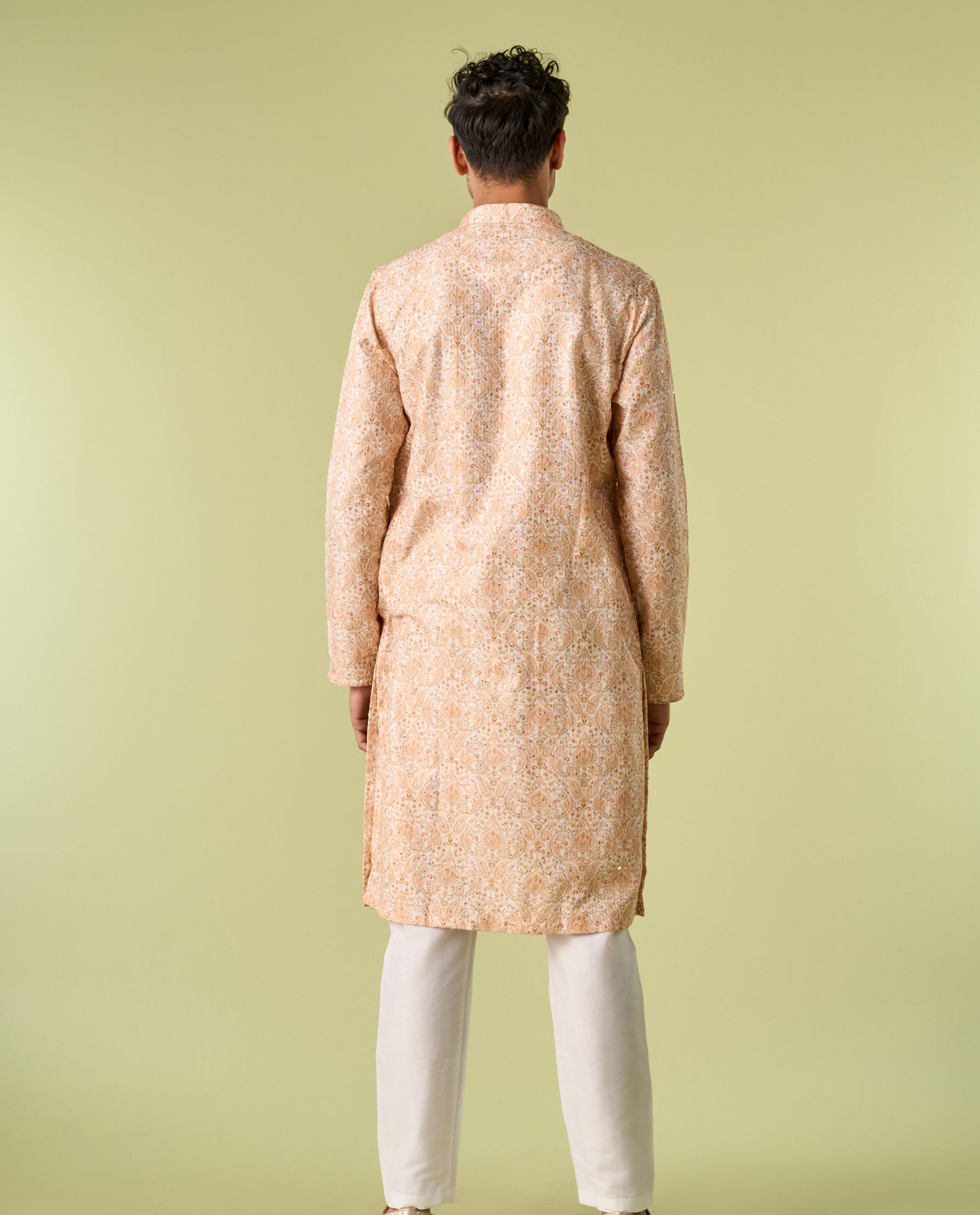 Diwas Men Sunlit Yellow Majesty Kurta Pajama