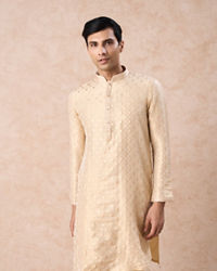 Manyavar Men Golden Glow Kurta Churidar