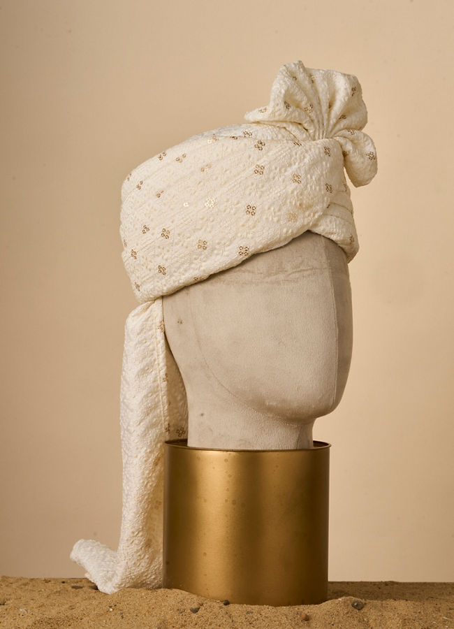 Manyavar Men Regal Cream Safa