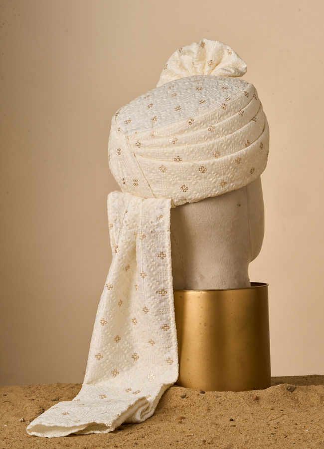 Manyavar Men Regal Cream Safa