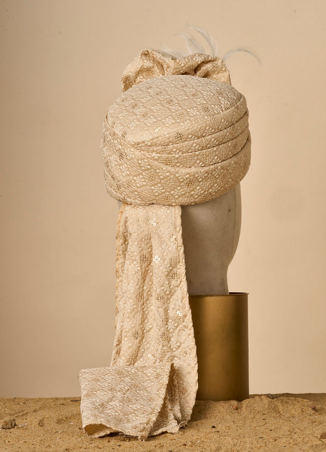 Manyavar Men Regal Beige Safa