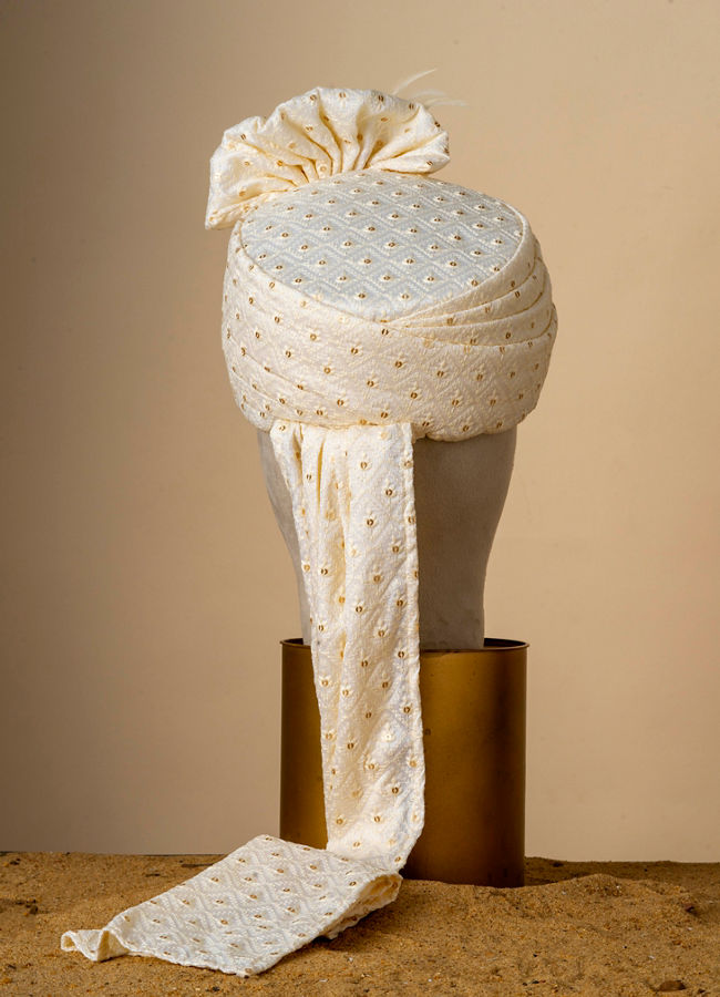 Manyavar Men Regal Cream Safa