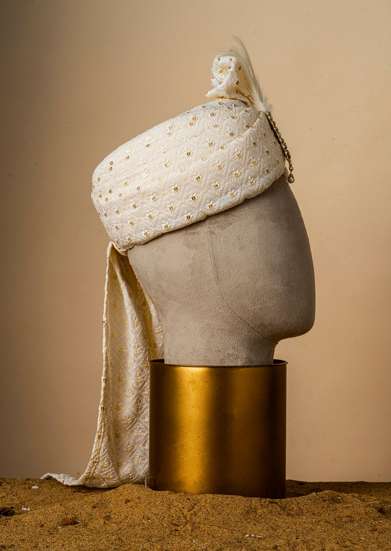 Manyavar Men Regal Cream Safa