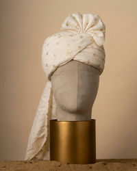 Manyavar Men Cream Elegance Safa