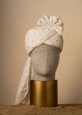 Manyavar Men Cream Elegance Safa