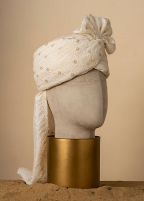 Manyavar Men Cream Elegance Safa