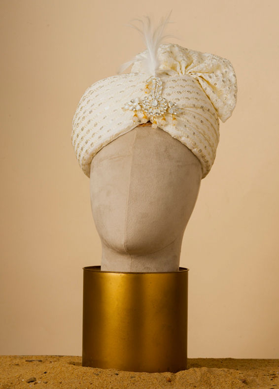 Manyavar Men Royal Cream Safa