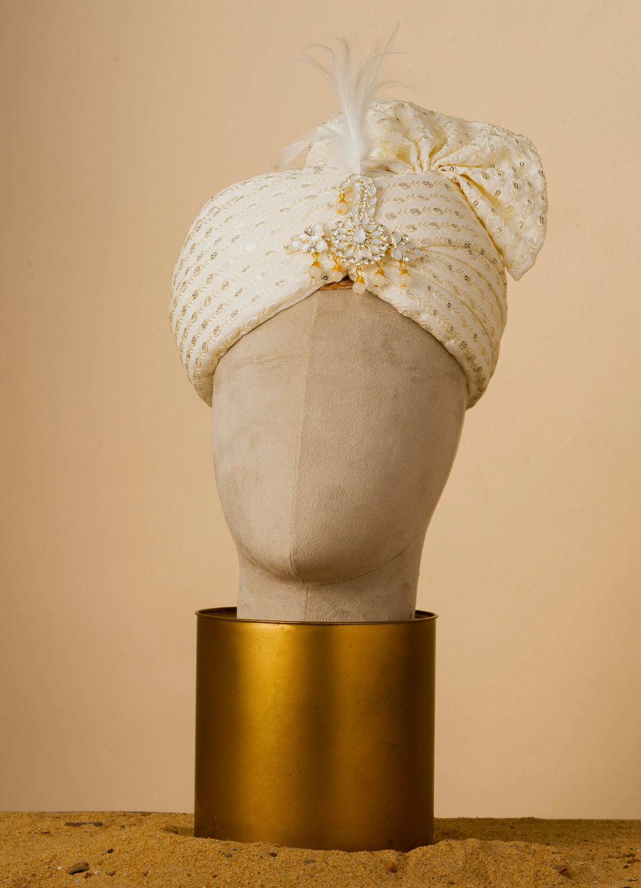 Manyavar Men Royal Cream Safa