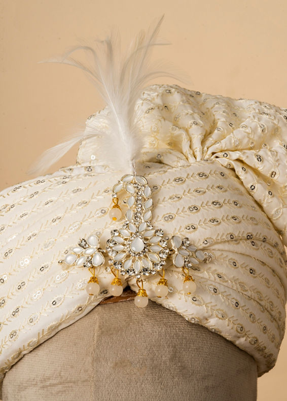 Manyavar Men Royal Cream Safa