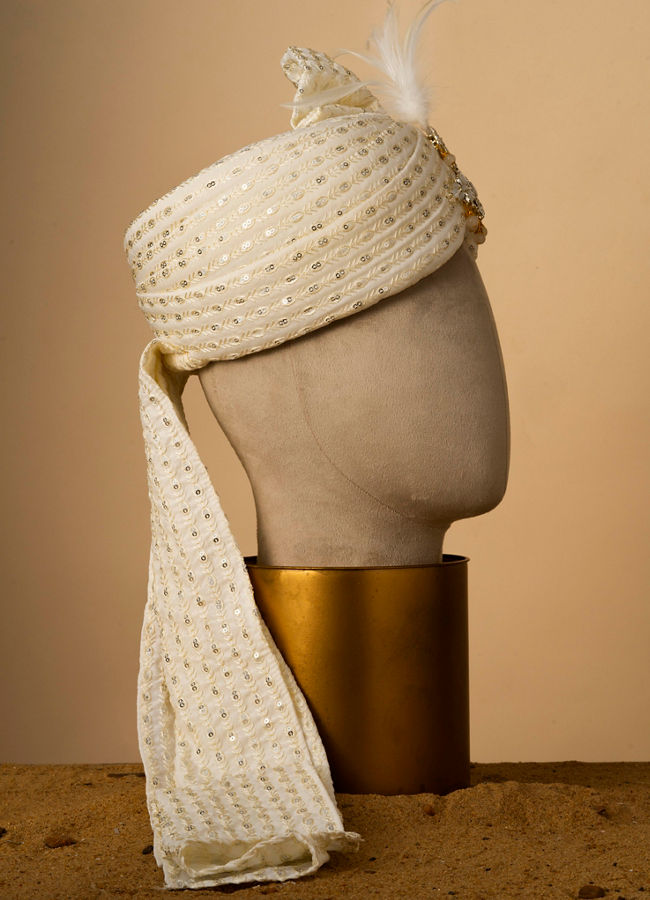 Manyavar Men Royal Cream Safa