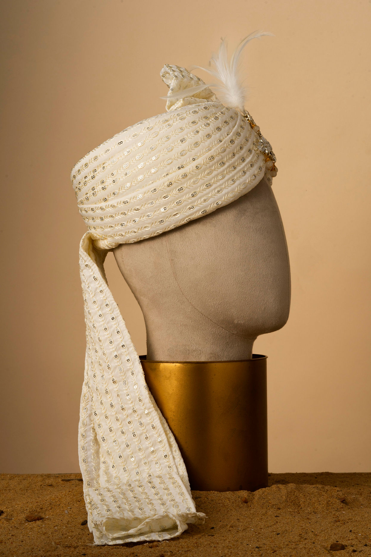 Manyavar Men Royal Cream Safa