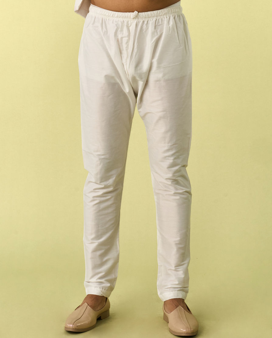 Diwas Men Cream Elegance Kurta Jacket Set