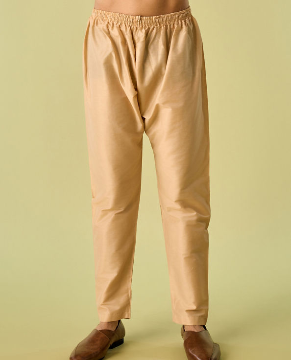 Diwas Men Vibrant Mustard Kurta Jacket Set