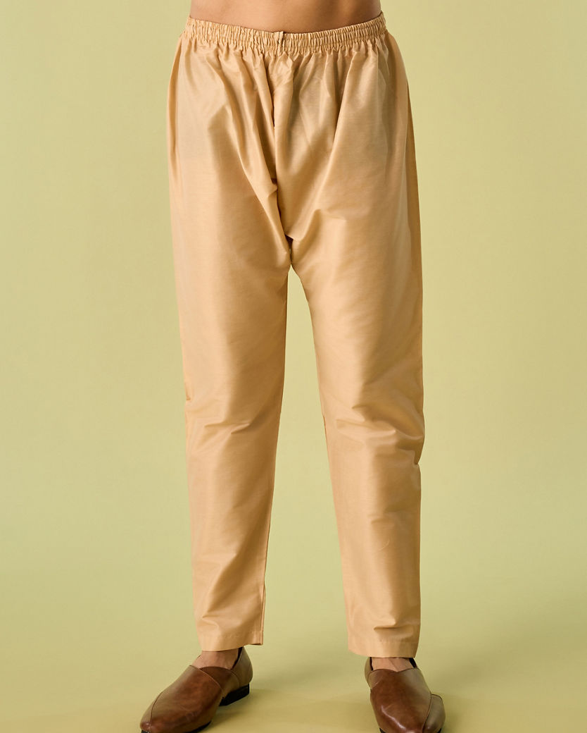 Diwas Men Vibrant Mustard Kurta Jacket Set