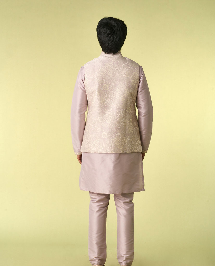 Diwas Men Lilac Elegance Kurta Jacket Set