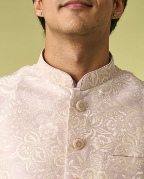 Diwas Men Lilac Elegance Kurta Jacket Set