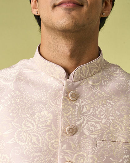 Diwas Men Lilac Elegance Kurta Jacket Set