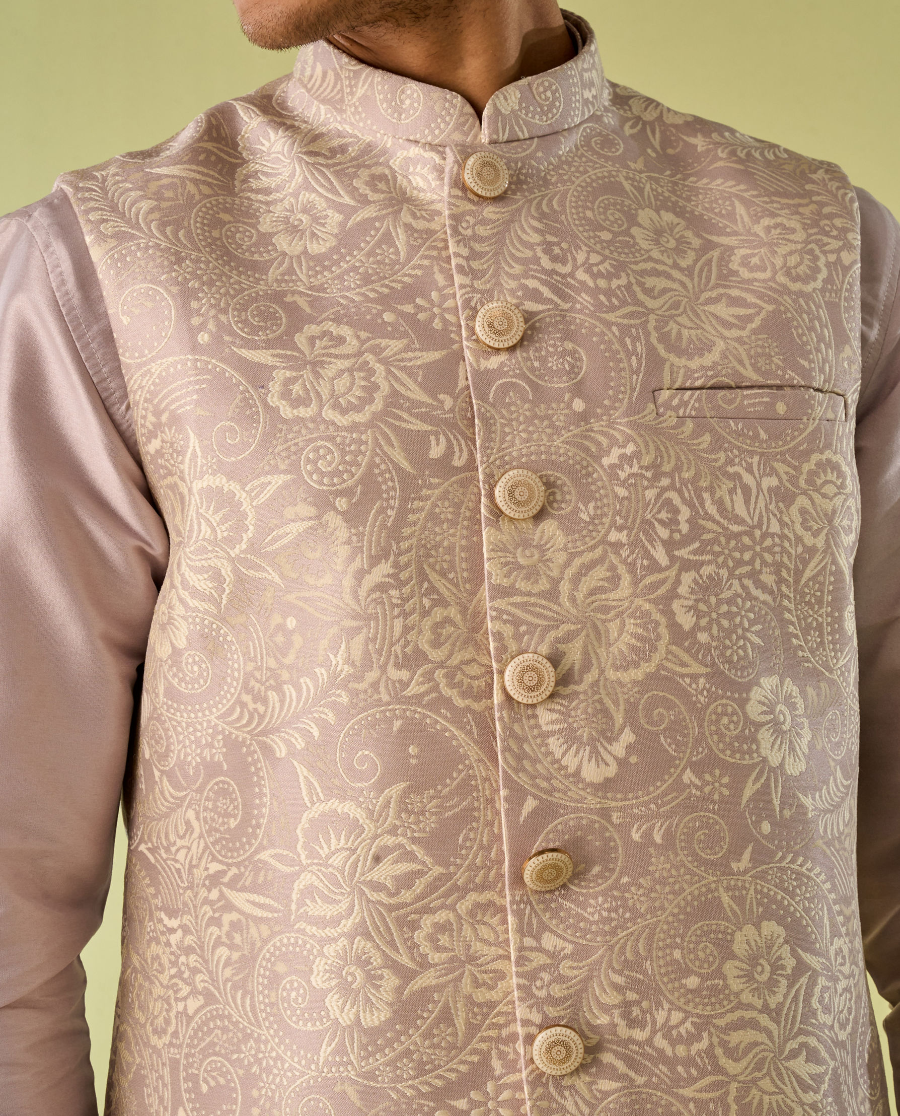 Diwas Men Lilac Elegance Kurta Jacket Set