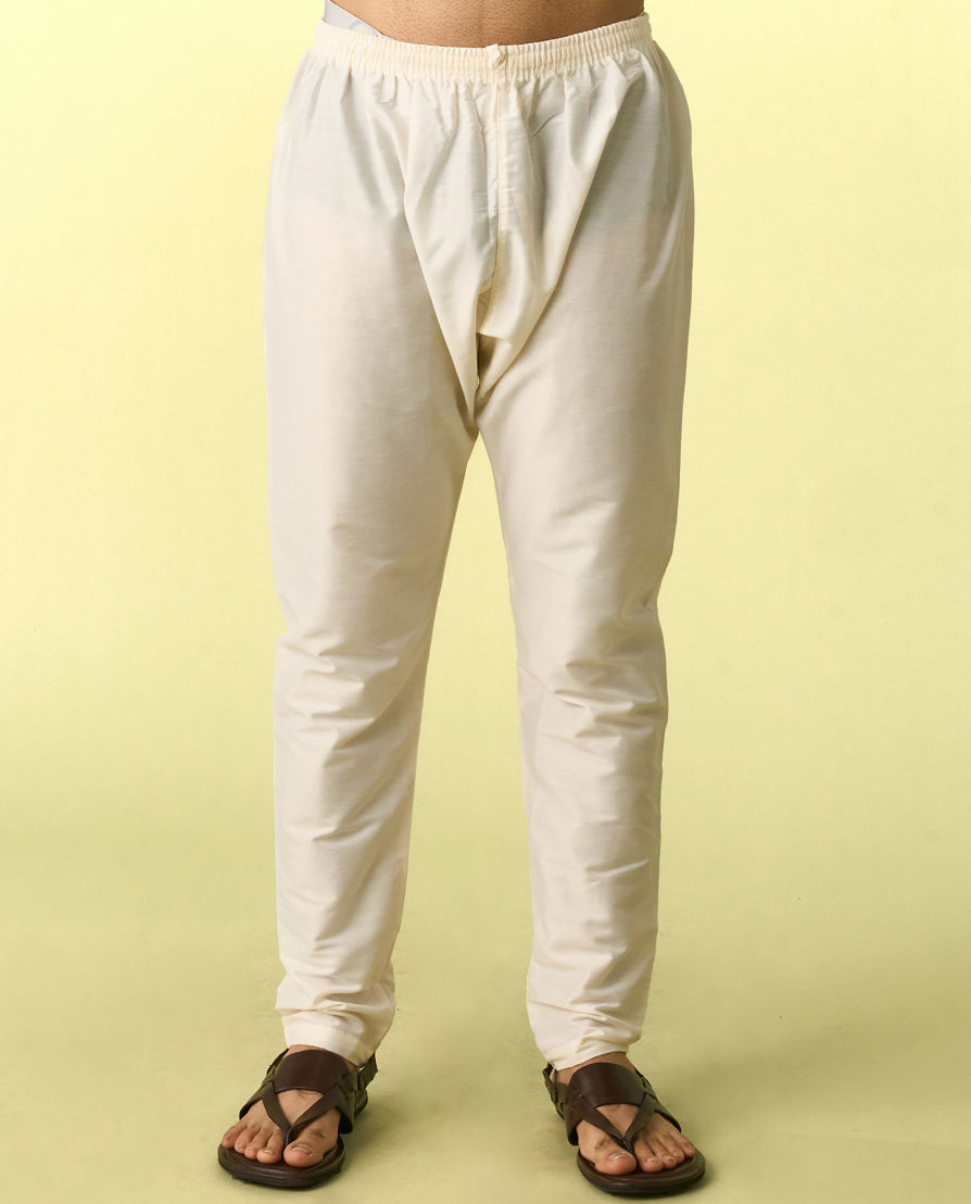 Diwas Men Teal Green Satin Kurta Jacket Set