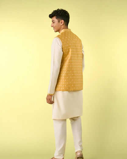 Diwas Men Radiant Sunbeam Kurta Jacket Set