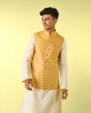Diwas Men Radiant Sunbeam Kurta Jacket Set