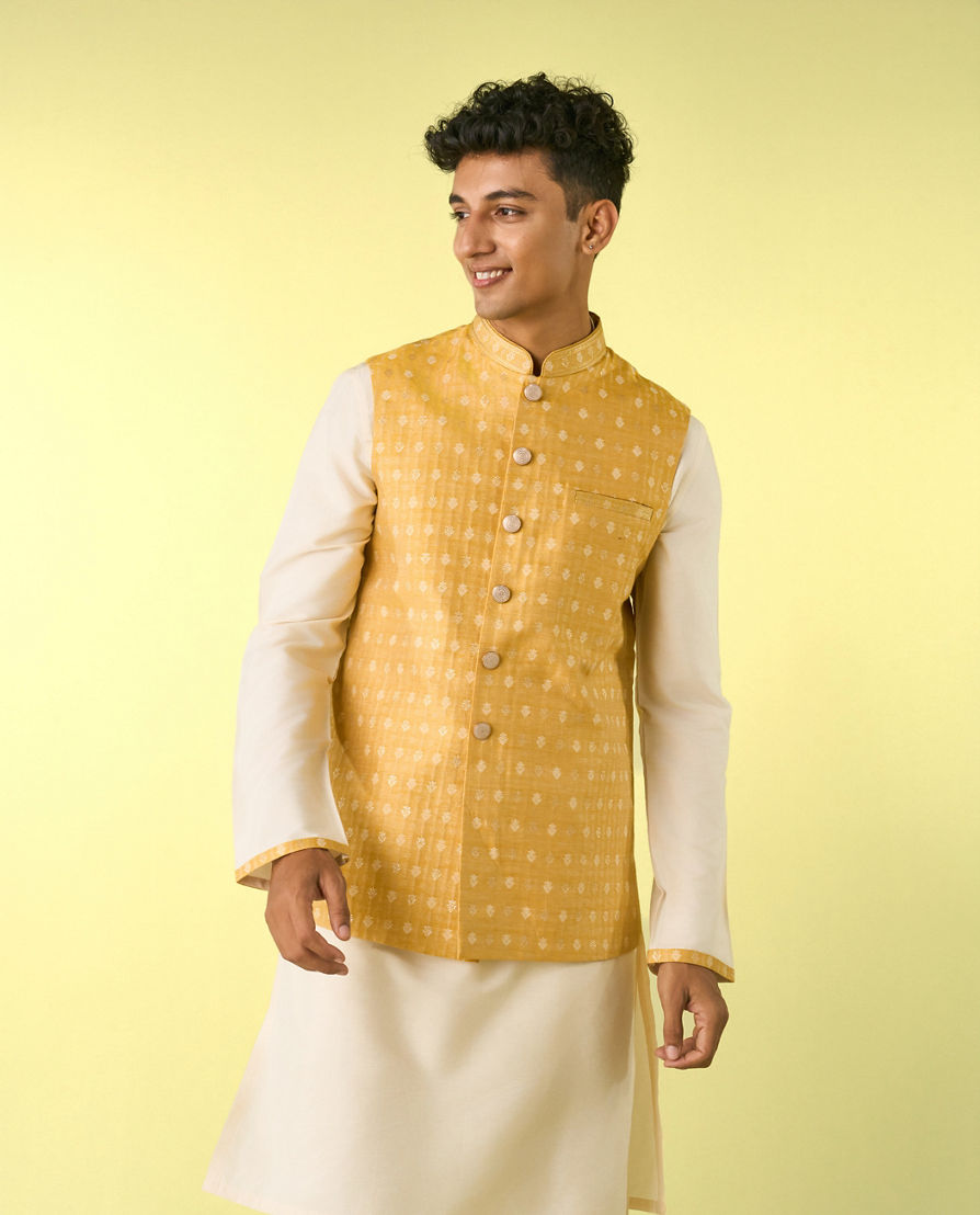 Diwas Men Radiant Sunbeam Kurta Jacket Set