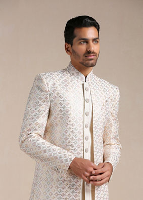 Ranveer Singh Black Color Hand Embroidered Sherwani Set  Sherwani for men  wedding, Wedding dresses men indian, Groom dress men