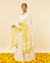 alt message - Mohey Women Peach Cream Sequined Anarkali Suit image number 2