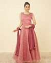 Quartz Pink Botanical Patterned Gown