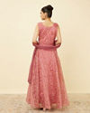 Mohey Women Quartz Pink Botanical Patterned Gown image number 4