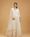 Elegant Cream Anarkali Suit