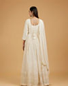 Mohey Women Elegant Cream Anarkali Suit