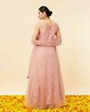 alt message - Mohey Women Candy Floss Pink Stone Work Anarkali Suit image number 3