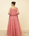 Shell Pink Botanical Patterned Gown image number 4