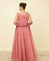 alt message - Mohey Women Shell Pink Botanical Patterned Gown image number 4