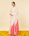 Mohey Women Rose Pink Floral Print Anarkal Suit